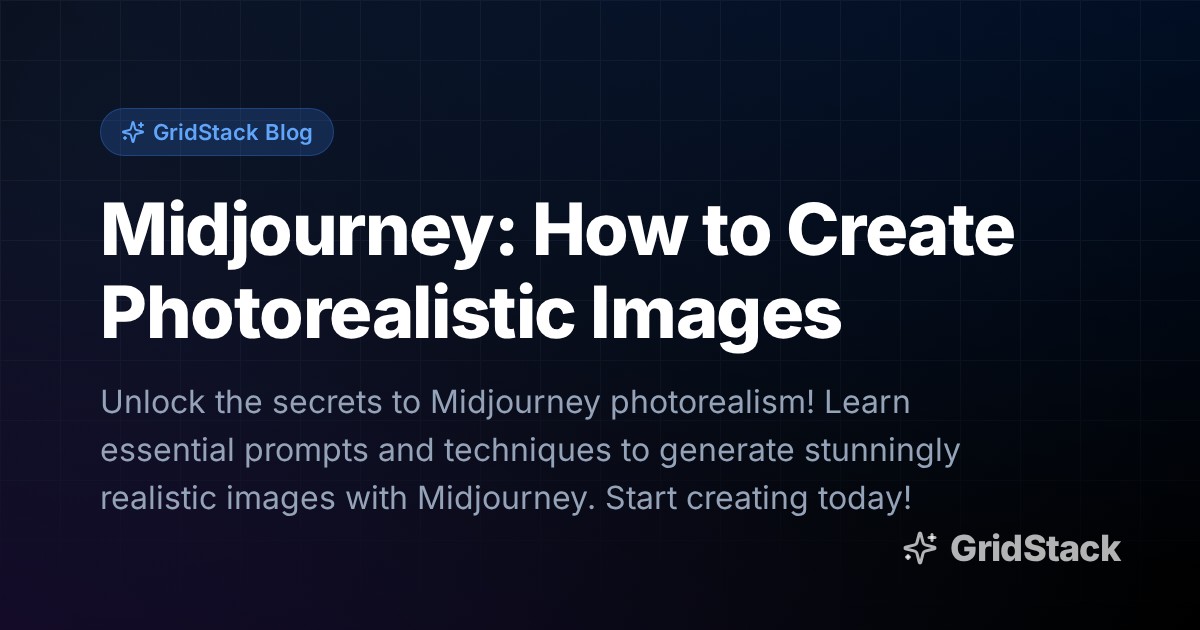 Midjourney: How to Create Photorealistic Images