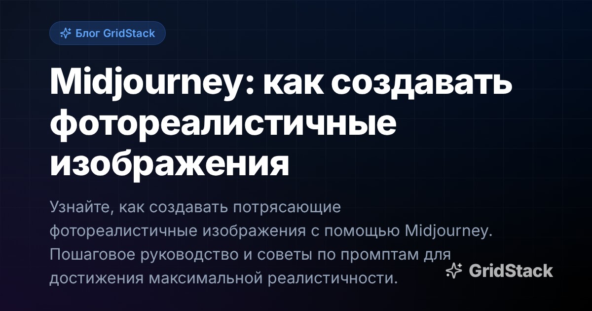Midjourney: как создавать фотореалистичные изображения