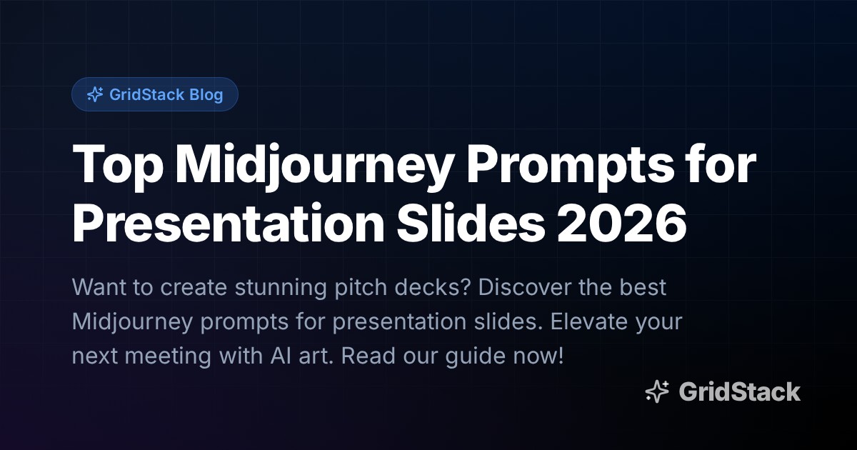 Top Midjourney Prompts for Presentation Slides 2026