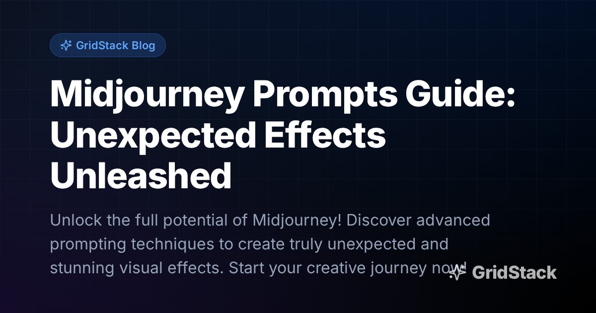 Midjourney Prompts Guide: Unexpected Effects Unleashed