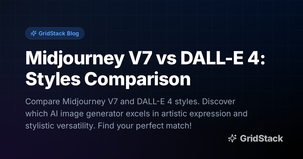 Midjourney V7 vs DALL-E 4: Styles Comparison