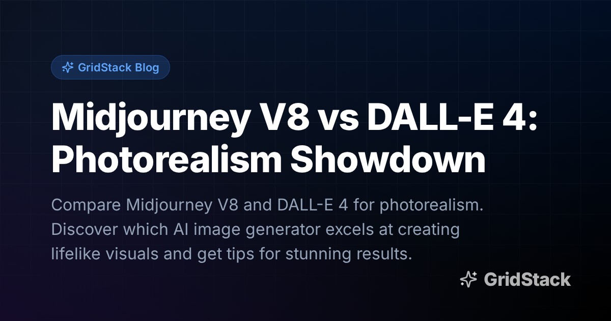 Midjourney V8 vs DALL-E 4: Photorealism Showdown