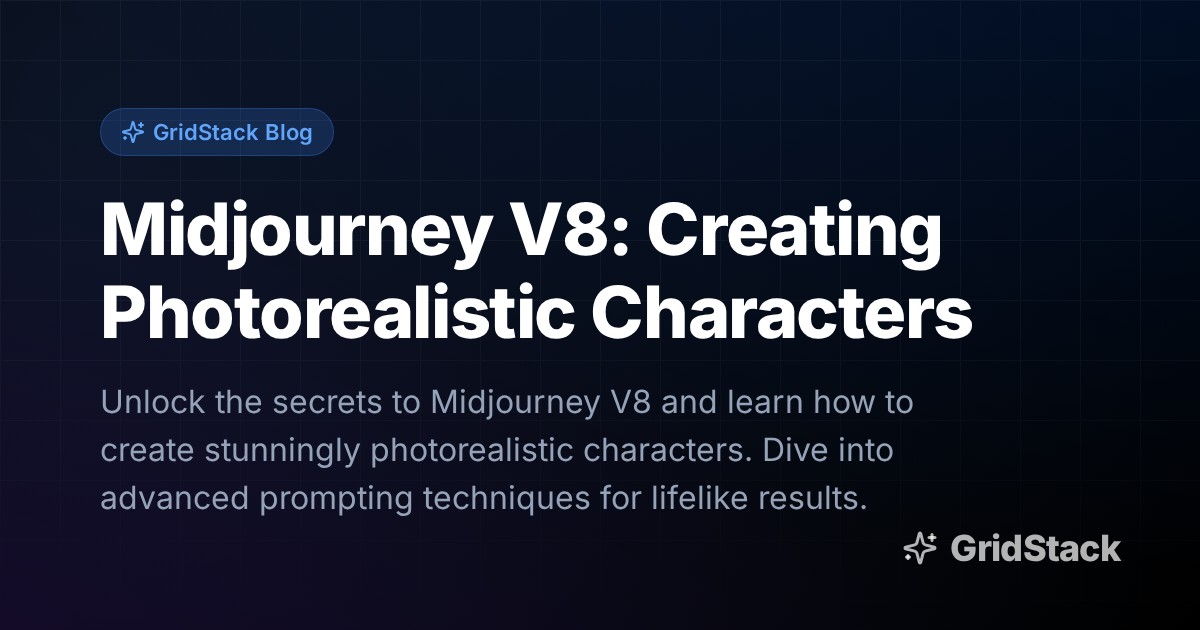 Midjourney V8: Creating Photorealistic Characters