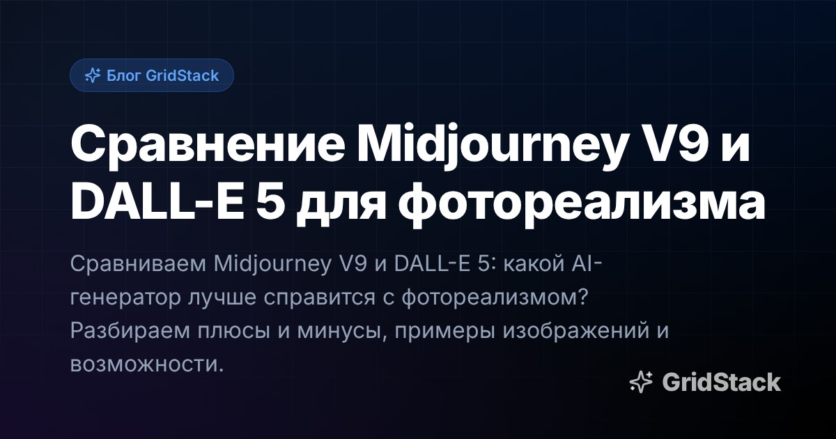 Сравнение Midjourney V9 и DALL-E 5 для фотореализма
