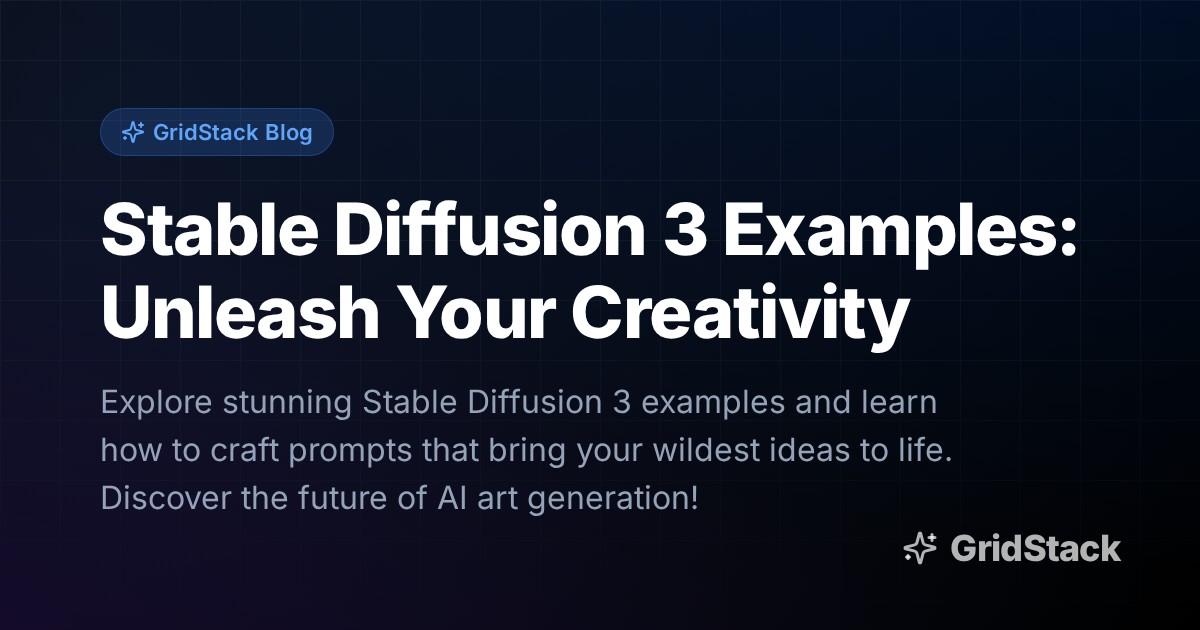 Stable Diffusion 3 Examples: Unleash Your Creativity