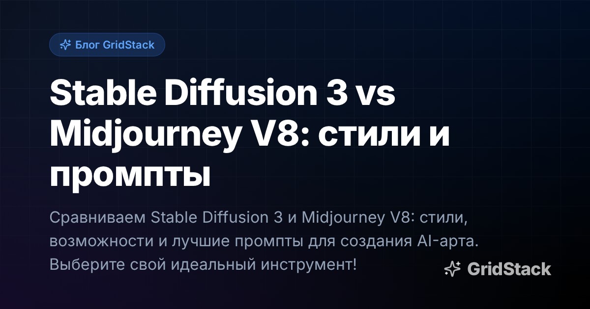 Stable Diffusion 3 vs Midjourney V8: стили и промпты