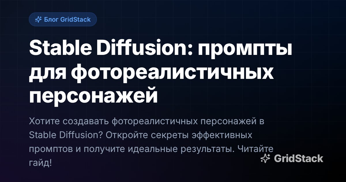 Stable Diffusion: промпты для фотореалистичных персонажей
